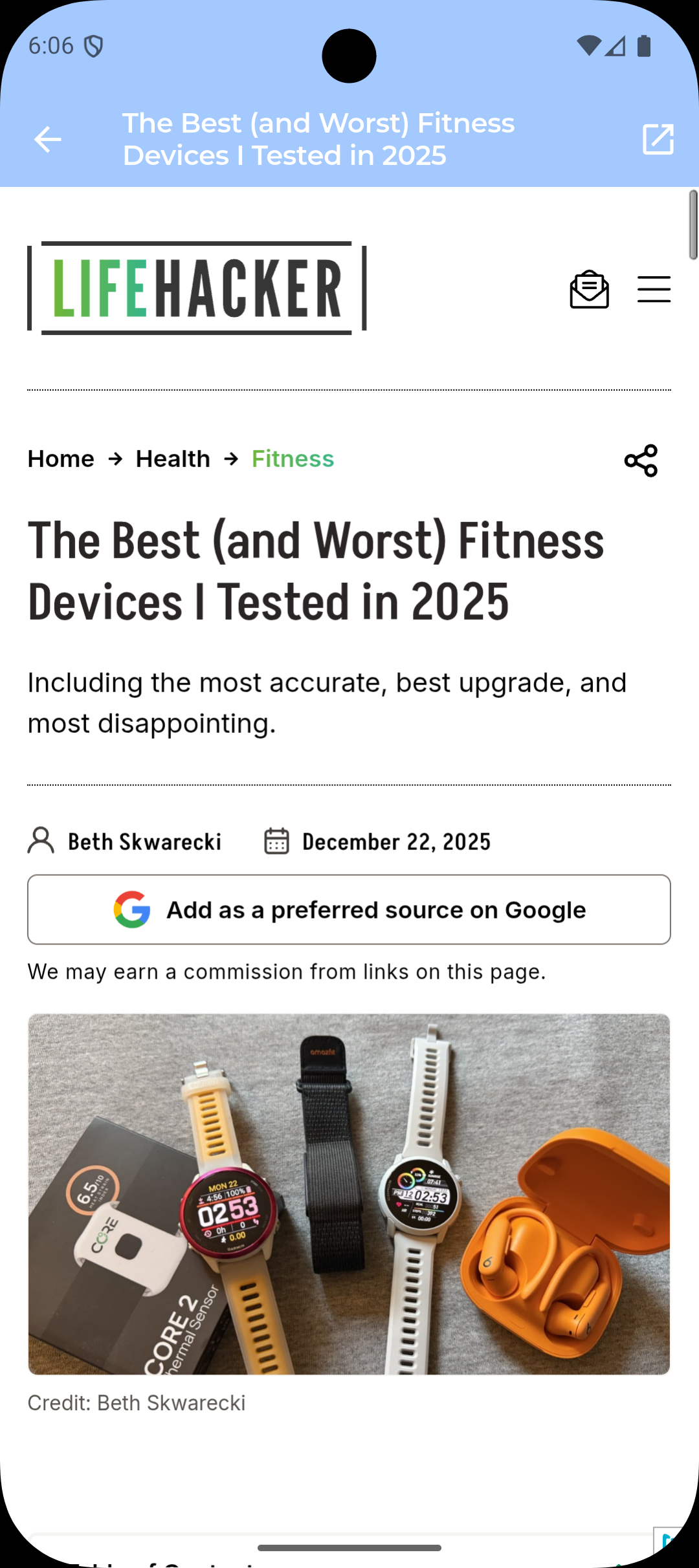 Android Article View